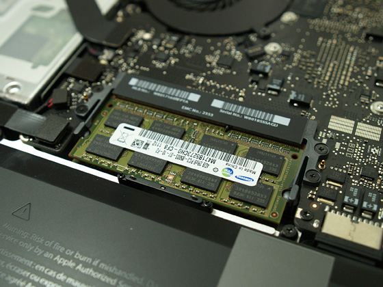 MacBook Pro (13-inch, Mid 2012)メモリ4GB